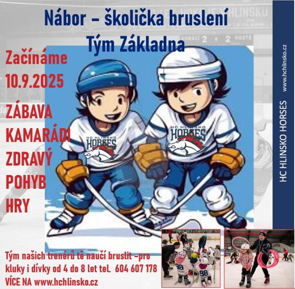 Nábor - otevíráme nový ročník oblíbené Školičky bruslení !